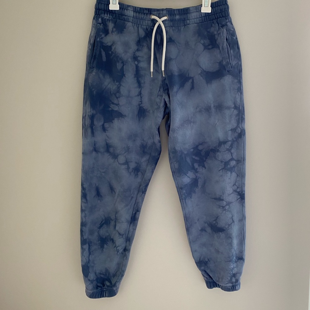 GAP Vintage Soft Classic Joggers, Blue Tie Dye, Size M